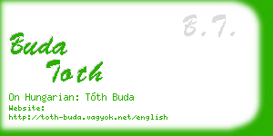 buda toth business card