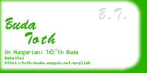 buda toth business card